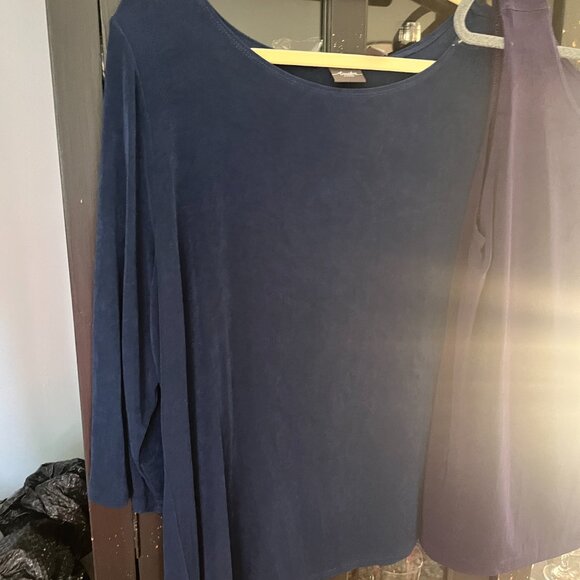 3 Chico's Tank Tops  - Blue - Purple and Silver - Picture 7 of 14